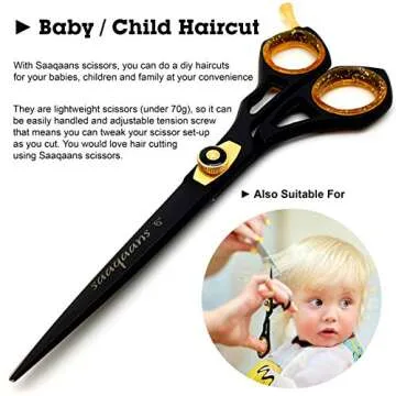 Saaqaans Professional Barber Shears Kit - Ultimate Hair Cutting Set