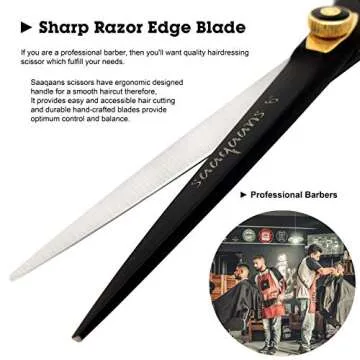 Saaqaans Professional Barber Shears Kit - Ultimate Hair Cutting Set