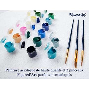 Figured'Art Paint by Numbers Kit For Adults 16x20