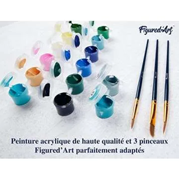 Figured'Art Paint by Numbers Kit For Adults 16x20