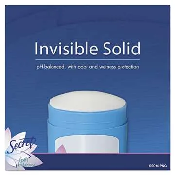SECRET Powder Fresh Invisible Solid Deodorant Travel Size, 0.5 Oz (Pack of 2)