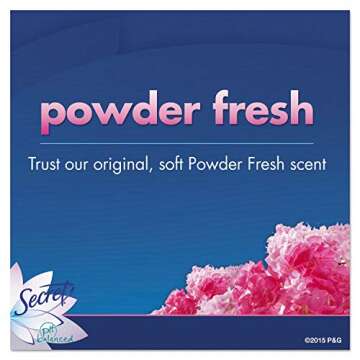 SECRET Powder Fresh Invisible Solid Deodorant Travel Size, 0.5 Oz (Pack of 2)