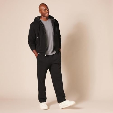 Sherpa-Lined Full-Zip Fleece Hoodie for Men