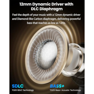 TOZO NC20 Pro Wireless Earbuds with Noise Cancelling and App EQ