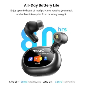 TOZO NC20 Pro Wireless Earbuds with Noise Cancelling and App EQ