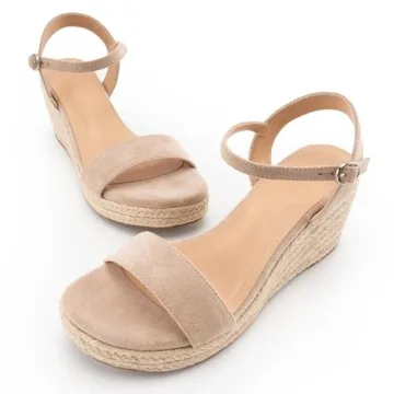 DREAMCIA Women's Wedge Sandals Comfortable Stylish Summer