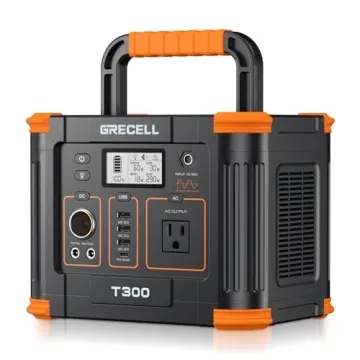 Portable Power Station 300W - GRECELL 288Wh Solar Generator with 60W USB-C PD Output for Camping and...