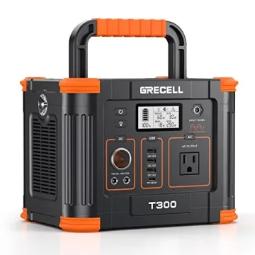 GRECELL 300W Portable Power Station for Camping and Home Backup