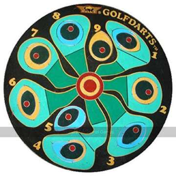 Fun BULL'S Golf Darts Dartboard for All Ages