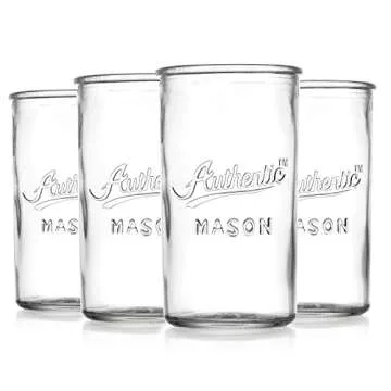 Vintage Glaver's Drinking Glasses Set of 4 for Stylish Entertaining