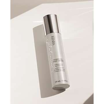 Kenra Platinum Silkening Heat Crème | Brilliant Shine Thermal Styler | Reduces Hot Tool Passes by 50% | Prevents Breakage & Improve Manageability | Heat Protectant | All Hair Types | 3.4 fl. Oz