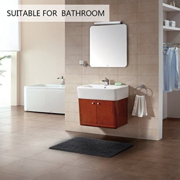MAYSHINE Plush Chenille Bath Mat Soft Non-Slip Area Rug