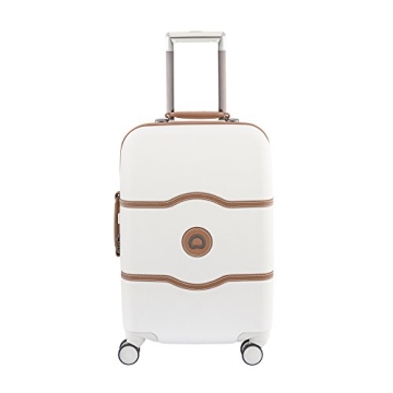 DELSEY PARIS Chatelet Hard+ Hardside Luggage with Spinner Wheels, Champagne White, Carry-on 21 Inch