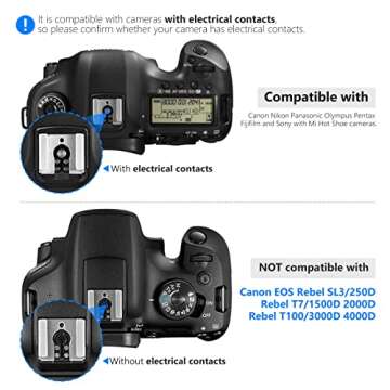 Neewer NW561 LCD Display Flash Speedlite for Canon Nikon Panasonic Olympus Pentax Fijifilm and Sony with Mi Hot Shoe，DSLR and Mirrorless Cameras with Standard Hot Shoe