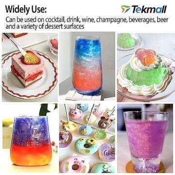 Edible Glitter for Drinks and Desserts | 12 Colors Available