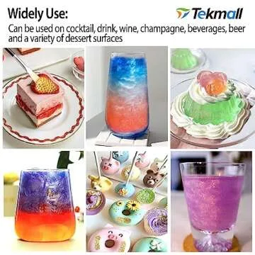Edible Glitter for Drinks and Desserts | 12 Colors Available