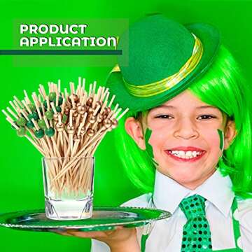 Patelai 120 Pcs Bamboo Cocktail Picks for Stylish Appetizers