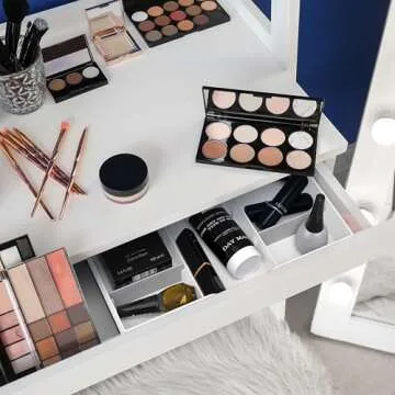 Simple Houseware Drawer Organizer - 9 Adjustable Compartments