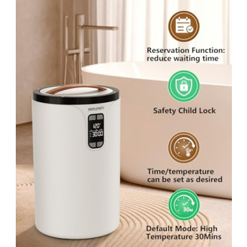 MAPLEPARTY 20L Towel Warmer with Adjustable Timer