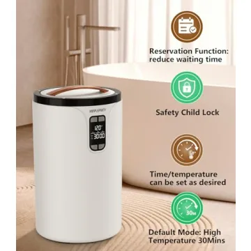 MAPLEPARTY 20L Towel Warmer with Adjustable Timer