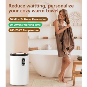 MAPLEPARTY 20L Towel Warmer with Adjustable Timer