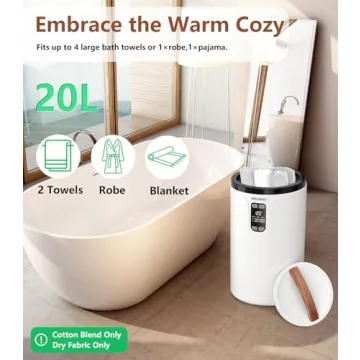 MAPLEPARTY 20L Towel Warmer with Adjustable Timer