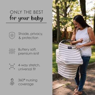 Milk Snob 5-in-1 Baby Cover for Nursing & Car Seat