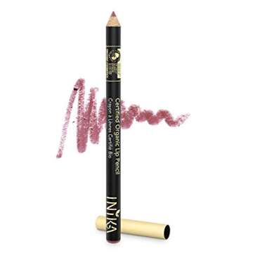 INIKA Organic Dusty Rose Lip Pencil - Vegan and Long Lasting