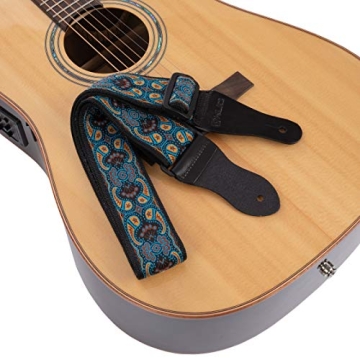 KLIQ Vintage Woven Guitar Strap for All Guitarists