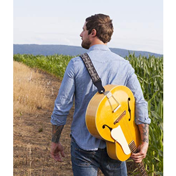 KLIQ Vintage Woven Guitar Strap for All Guitarists