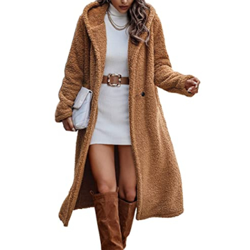 Women's Cozy Winter Fuzzy Fleece Jacket - Stylish & Warm