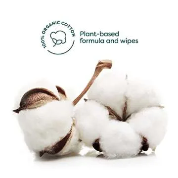 Rawganic Anti-aging Hydrating Facial wipes, Fragrance-free Biodegradable Organic Cotton Wipes with Pomegranate and Aloe Vera (25 wipes/pack)