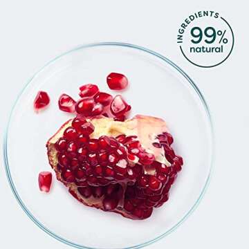 Rawganic Anti-aging Hydrating Facial wipes, Fragrance-free Biodegradable Organic Cotton Wipes with Pomegranate and Aloe Vera (25 wipes/pack)