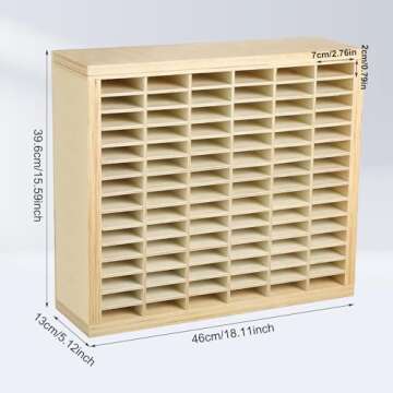 DoubleFill Wooden Marker Organizer for 360 Marker Storage Art Pens Storage Rack Watercolor Brushes Pens Color Pencils Organizer Holder for Desk