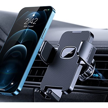 CINDRO Phone Holder Car [Upgrade Clip Never Fall] Car Phone Holder Mount Automobile Air Vent Hands F...