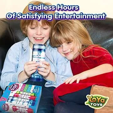 YoYa Toys Liquimo Spiral - Liquid Motion Bubbler (3 Pack) - Hourglass Liquid Timer for Kids and Adults - Stress Relief Fidget Toys for Autistic Children, Desk Décor, Holiday Stocking Stuffers