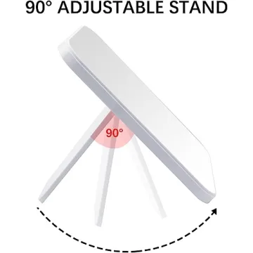 Ymemok 8 Inch Portable Makeup Mirror with Stand