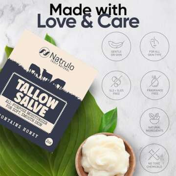 Beef Tallow Salve - All Natural Moisturizer for Dry Skin