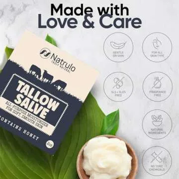 Beef Tallow Salve - All Natural Moisturizer for Dry Skin