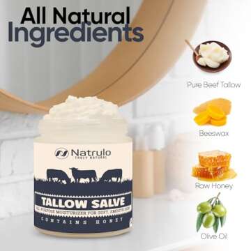 Beef Tallow Salve - All Natural Moisturizer for Dry Skin