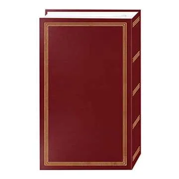 3-ring BURGUNDY photo album for 504 photos