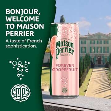 Maison Perrier Grapefruit Sparkling Water, 11.15 Fl Oz