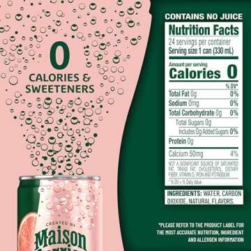 Maison Perrier Grapefruit Sparkling Water, 11.15 Fl Oz