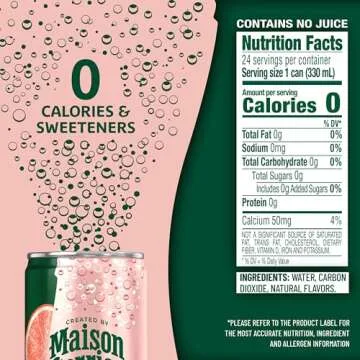 Maison Perrier Grapefruit Sparkling Water, 11.15 Fl Oz