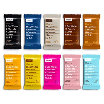 RXBAR Protein Bar Variety Pack 10 Flavors 30 Bars