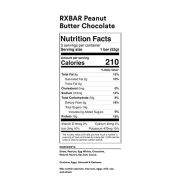 RXBAR Protein Bar Variety Pack 10 Flavors 30 Bars