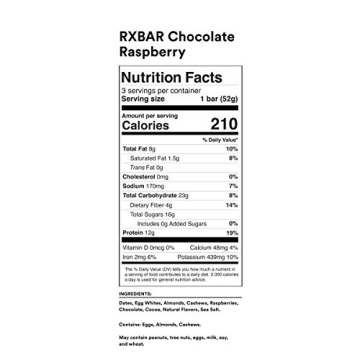 RXBAR Protein Bar Variety Pack 10 Flavors 30 Bars