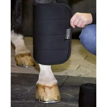 Back on Track Welltex No Bow Leg Wraps for Horses - Comfort, Support, and Protection, 1 Pair, 16"