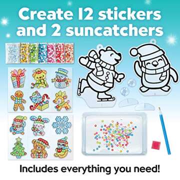 Big Gem Diamond Painting Kit - Holiday Crafts for Kids