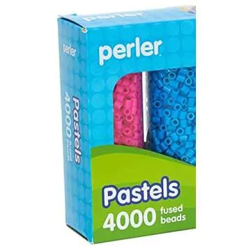 Pastel Perler Bead Storage Set, 4000 Beads Included